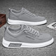 Old Beijing ice silk canvas shoes for summer men's shoes breathable and versatile casual one-foot men's board shoes non-slip sports shoes X10 gray 42