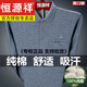 Hengyuanxiang coton pur t-shirt long à manches longues printemps, automne et hiver plus chemise de base de polo à revers en velours et âgé de l'âge moyen et âgé réel de poche Top nzc1098 * T938 Gray 175 / xl [recommandé 140-160jin [Jin est égal à 0,5 kg]]]