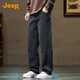 JEEP Jeep men's high-end casual pants men's 2025 autumn and winter new loose straight trend brand American wide-leg pants men's pants