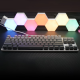 罗技（Logitech）K835机械键盘有线游戏电竞键盘84键电脑办公键盘个性pbt键帽送男生女友礼物 K835墨影键帽【渐变版】 青轴