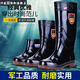 巧佳媞耐磨牛筋底雨鞋男女保暖耐酸碱高筒加厚雨靴防滑劳保洗车水靴工地 加厚牛筋底-低筒 【单鞋】 38
