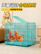 Yuhualuo Chicken Cage Household Small Large Extra Large Chicken Cage Automatic Manure Cleaning Duck Goose Poultry Folding Breeding Cage Chicken Coop Bold Silver (Package 1) 52*35*42cm Raise 1