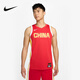Nike (NIKE) Nike men's quick-dry basketball jersey for summer new Chinese team away special vest FQ0373-637 FQ0373-637 XL