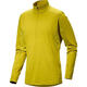 Arc'teryx (ARC TERYX) RHO HYBRID 1/2 ZIP men's warm, breathable and comfortable half-zip inner long-sleeved T-shirt Lampyre XL