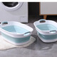 Pet bath basin, special bathtub for cats, cat bath basin, small dog bath bucket, anti-run cat basin, foldable, foldable and drainable, gray-white-15Jin Jin equals 0.5kg, inner cat