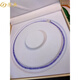 Langdian natural ice blue-purple tanzanite 3m faceted tanzanite sapphire necklace