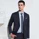 Announcement bird spring formal suit (single top) work wool suit men EBB221009 blue 48A
