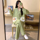 Pajama modal para mujeres en cárdigan de verano pantalones de mangas largas Suites de verano Summer Ladies 2025 Nuevo dibujos animados de primavera e invernal ropa para el hogar SSM-3884 2XL [135-160Jin [Jin iguala 0.5 kg]]]