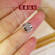 Nilan pt950 platinum small waist necklace 18K gold rose gold female moissanite transfer bead pendant platinum transfer bead single pendant