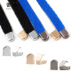 Easy press clip metal sports white shoes no need to tie snaps no need to tie shoelace head children's lazy shoelace buckle accessories press buckle silver 4 pieces