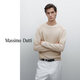 Massimo Dutti折扣升级2025男装休闲慵懒风圆领针织衫毛衣长袖00973376 米白色 M