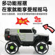 Floß-Kern-Tank 300 Kinder-Elektrofahrzeug Doppelfernbedienungskontrolle Erwachsener Vierrad-Offroad-Fahrzeug Kinder-Allrad-Swing-Auto [Weiß] 390 Motor + Fernbedienung kann zum Selbstfahrten [verbessertes Luminhalsrad] 12V14 Super Power + Soft Wheel + Soft Seat verwendet werden