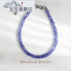 Chi Xing mimimoki Tanzanite Bracelet Women's Blue Sapphire Crystal Bracelet Colorful Plate Beads S925 Silver Jewelry 18K