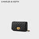 CHARLES&KEITH classic rhombus chain small square bag shoulder crossbody bag women's bag birthday gift for girlfriend CK2-70160131