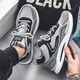 PAISIE KATE Zapatos para hombres de gran tamaño 46 47 48 Zapatos deportivos casuales grasos de tamaño más grande 45 Summer transpirable Forrest Gump Zapatos Daddy Zapatos H9903 White Lan 45