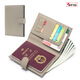 
VANLEMN Denmark Anti-theft Scanning Study Abroad Travel Passport Bag Card Bag Multi-function Storage Certificate Bag Passport Clip Women's Wallet Light Gray