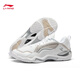 Li Ning Sonic Boom OP Badminton Shoes for Men and Women Same Style Cushioning and Wear-Resistant Badminton Shoes Professional Training Shoes Badminton Competition Shoes Standard White 37