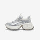 Beste 24 Sommermodentrend -Dad -Schuhe Dicke Sohle Frauen lässige Schuhe A6193BM4 Silber/Silbergrau 39
