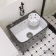 Nordic Grey Homeving Ceramic Bool Bool с дренажной бассейной для бассейна.