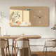 Meiyouchun Modern y simple pintura decorativa Reloj de pared 2025 Nuevo calendario perpetuo Reloj Electrónico Nordic Flower Reloj Pared JD121.09 Calendario perpetuo + Reloj 80*40 cm Imagen de cristal PVC Edge Edge