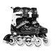 
Little top roller skates adult skates boys beginner children women roller skates 6-12 years old skates roller skates [Black professional helmet protective gear + backpack gift bag] L large size full flash (size 36-41)