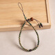 
Beiyipin Zen Chinese style mobile phone chain lanyard wrist style natural green sandalwood beaded mobile phone chain hanger exquisite high-end male zodiac year pendant