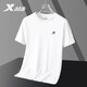 XTEP (XTEP) XTEP pure cotton short-sleeved men's summer new T-shirt half-sleeved loose white casual top cotton T-shirt Pearl white-round neck (pure cotton) M (170/92A) [Spot quick delivery]
