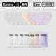 Jiao Nei Women's Disposable Underwear Daily Disposable 100% Cotton EO Sterilized Business Travel Military Training Disposable Briefs 7 Pack