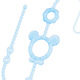 Dr. Ma baby teether anti-lost chain baby toy chain silicone pacifier chain anti-lost rope Bear Nano Silver