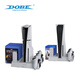 DOBE FOMIS ELECTRONICS PS5 Slim/Pro散热器底座 ps5手柄充电散热支架 游戏光盘碟收纳架 光驱版数字版通用直立底座 TP5-3532白色 PS5 Slim风扇底座通用