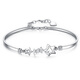 EothPT950 platinum star bracelet for women, light luxury niche platinum bracelet jewelry, Valentine's Day birthday gift for girlfriend PT950 platinum star bracelet + certificate