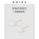 DAISY DREAM999 pure silver millet pearl flower ball earrings for women 2025 new temperament earrings niche high-end earrings 999 silver pearl flower ball earrings