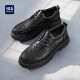 Hailan Home HLA Lederschuhe für Männer Business Casual Height-verstärkt atmungsaktiven Arbeitskleidung Herrenschuhe Haagzm2dbi044 Black 40
