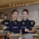 
Beiluo summer work clothes customized t-shirts corporate factory clothes advertising cultural shirt ice silk quick-drying polo tool printing logo [ice silk anti-wrinkle bead land] ZC-677 Navy 2XL