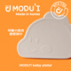 MODU'I吸盘碗modui韩国进口宝宝餐具婴儿辅食碗儿童辅食勺新生儿餐盘 粉色【恐龙吸盘碗+辅食勺】