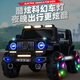Beibele children's electric car toy car can sit in an adult-controlled four-wheel electric car and can be driven by a baby. High-end black dual-drive 12V Bluetooth remote control swing.