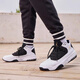 Nike (Nike) Jordan Max Aura 2 Schwarz-Weiß-Nicht-Schlupf-, Wear-Resistant- und Schockpolsterpraktikum praktische Sportarten Mid-Top Retro-Basketballschuhe CK6636-107 Schwarz und Weiß 44,5 (285 mm)