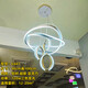 XMSJ Chandeliers de restauration simple personnalisés Nordic Creative Personnalize Dining Table Bar Lampes Internet Célébrité Lumière Luxury Crystal Chandeliers 3889 / Trois Couleurs Changement Lumière 48X48X100CM 120W