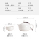 SUSHI CERAMICS tea set Dehua white porcelain one pot two Kung Fu tea cups gift box J0337-1