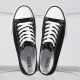 Italienisch Captain Casual Schuhe für Männer und Frauen klassische Star Leinwand Schuhe Low Top atmabable Sportplattenschuhe A21203 Schwarzer Männermodell 43