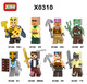 Fengxi compatible with Lego Minecraft third-party ender man, flaming man, Steve Alex, plugged building blocks, XH1585-Slime