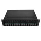 Xianfei 14-slot optical fiber transceiver rack 16-slot card-type optical fiber transceiver centralized power supply rack compatible with TP-LINK optical fiber transceiver rack 14-slot transceiver rack (2.5mm interface)