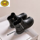 G.Duckkids Girls Stiefel 2024 Herbst Single Stiefel echte Leder Little Girl Prinzessin Kinder Martin Stiefel weiche Sohle Plüschbabystiefel Beige Single Größe 33 Größe Innere Länge ca. 20,8 cm