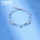 Lukfook Jewelry Platinum 950 Joyous Note Double-layer Platinum Bracelet as a Gift Price L04P0019DS 4.59g (including labor cost 395 yuan)