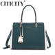 Bolso CITICITY bolso de mujer bolso de hombro portátil de alta gama de marca de lujo ligero bolso de madre de gran capacidad bolso de viajero de mediana edad para novia verde oscuro