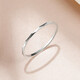 Safir platinum ring women's pt950 platinum women's ring simple plain ring bright tail ring about 0.55 g 11#