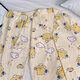 Xuan Mulin Creme Yellow Pudding Hund Pyjamas für Frauen im Frühling und Herbst neue Kurzarmhose Strickjacke Internet Promi Home Clothing Drei-teilige Set 14107# Animal Round X M empfohlen 80-100jin [Jin gleich 0,5 kg]