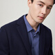 Emz Ordos [Wolle] Herbst- und Winter -Männer -Business -Mode -Mode -Anzug klassisches Flachkragen Single Casual Jacke