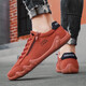 Changxiang Huili Red Canvas Schuhe Herren 2025 Neue Seite Reißverschluss Flachschuhe Frühlingssport und Freizeitschuhe für Männer rot 42