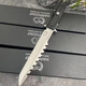 Italian Extreme Force baleinie fourche extérieure couteau droit tactique haute dureté n690 couteau en acier extérieur de survie portable couteau italien extreme fork balent [noir et blanc] 35 cm-greater que 60 [donner un k-shelf tactique]